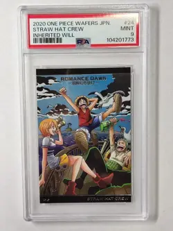 PSA10 One Piece Wafers Card Japanese Straw Hat Crew Set Luffy PSA 10 9 - Image 2