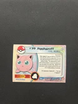 Jigglypuff #39 | Topps TV Animation Series | Non Holo Pokemon Card MP - Image 2
