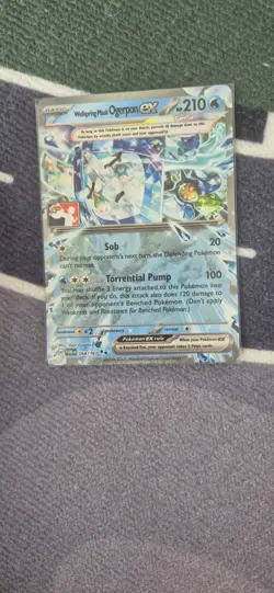 Pokemon TCG Wellspring Mask Ogerpon EX Twilight Masquerade 064/167 Prize Stamp - Image 1