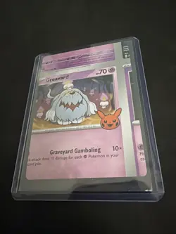 Pokemon TCG Greavard Miscut Error Card Halloween Trick Or Trade - Image 1