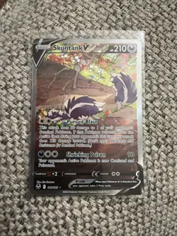 Pokemon TCG Silver Tempest Skuntank v Holo Ultra Rare Card 181/195 - Image 1