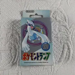 Rare Y2K Vintage Pokemon Nintendo Silver Lugia Playing Cards 1999 Game Freak TCG - Image 1