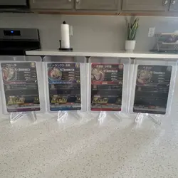 Dragon Ball Heroes Goku Trunks Vegeta Holo Card Lot 4 Japanese Standard Size - Image 2