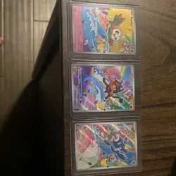 Pokemon TCG Rowlet, Litten, Popplio Holo Card Lot - English Standard Size - Image 1