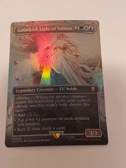 Galadriel, Light of Valinor Borderless FOIL MTG Lord of the Rings CMDR M 498 NM - Image 1