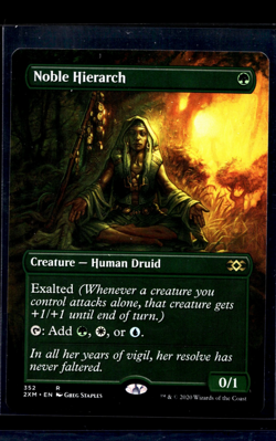 2020 MTG Magic The Gathering 2XM Double Masters Borderless 352 Noble Hierarch LP - Image 1