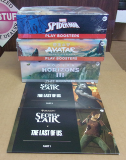 MTG AVATAR + SPIDER-MAN + MODERN 3 PLAY BOOSTER BOX + (2) SECRET LAIR - Image 1