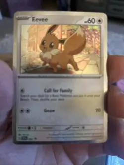 Pokemon TCG Destined Rivals - Eevee SVP 200 Checklane Blister Promo (Cosmo Holo) - Image 1