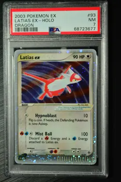Latias ex 93/97 PSA 7 Rare Holo Dragon Set Pokemon TCG - Image 1