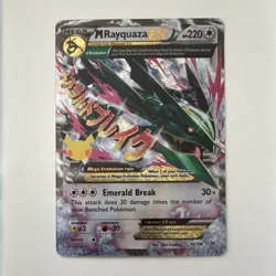 Pokemon TCG M Rayquaza EX Celebrations 76/108 Holo Classic Mega 220 HP - Image 1