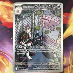 Pokemon TCG Destined Rivals Team Rockets Weezing IR 199/182 NM Pack Fresh! - Image 1