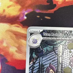 Pokemon TCG Destined Rivals Team Rockets Weezing IR 199/182 NM Pack Fresh! - Image 2