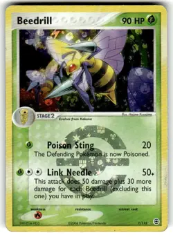 Pokemon Beedrill 1/112 FireRed & LeafGreen Holo MP - Image 1