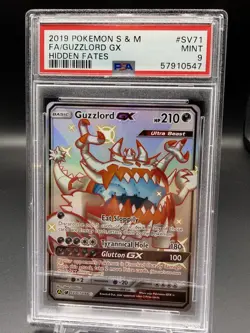 2019 Pokemon Guzzlord SV71/SV94 Hidden Fates Shiny Gem Mint PSA 9 - Image 1