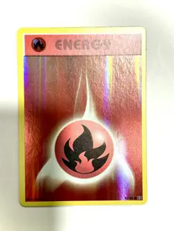 Fire Energy 92/108 Common Evolutions Pokemon Reverse Holo Near Mint - Image 1