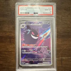 Pokemon TCG Gengar CBB3 CS Full Art Holo #07 PSA 10 2025 Nintendo 130HP 100Atk - Image 1