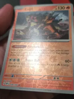 Entei - 030/197 - Reverse Holo Rare - S&V: Obsidian Flames - Pokemon TCG - Image 3