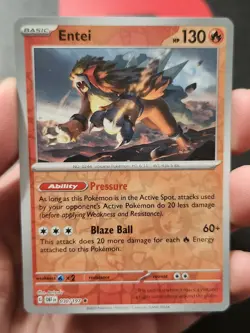 Entei - 030/197 - Reverse Holo Rare - S&V: Obsidian Flames - Pokemon TCG - Image 4