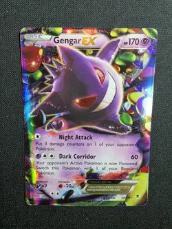 Pokemon Gengar EX Ultra Rare Holo 34/119 XY-Phantom Forces 170 HP Psychic - Image 2