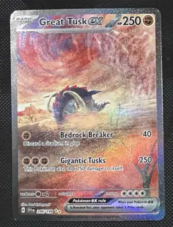 2023 Pokemon Great Tusk ex 246/198 Scarlet And Violet Base Set HP - Image 1