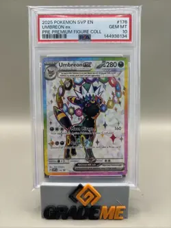 PSA 10 GEM Mint Umbreon #176 Pokemon Prismatic Premium Figure Collection Promo - Image 1