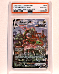 PSA 10 - Rayquaza VMAX 218/203 Secret Evolving Skies POKEMON - Image 1