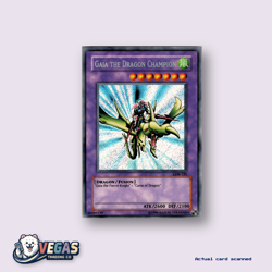 Yu-Gi-Oh! Vintage 2002 Unlimited Gaia The Dragon Champion Secret Rare LOB-125 NM - Image 1