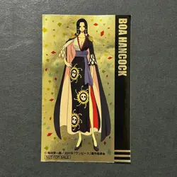 S6017 Boa Hancock Gold HOLO Sticker Japanese One Piece Movie Stampede 3.5" A8 - Image 1