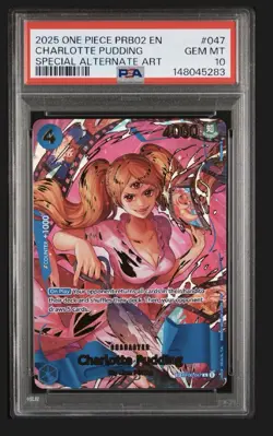 Charlotte Pudding (SP) OP06-047 Premium Booster -The Best- Vol. 2 Foil PSA 10 - Image 3