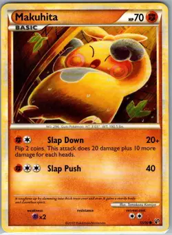 Makuhita 55/90 Non Holo Undaunted - Pokemon Card - NM - Image 1