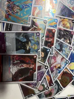ONE PIECE LOT OVER 50 Rare Sleeved Cards TCG CCG all foil and sparkle - Image 3