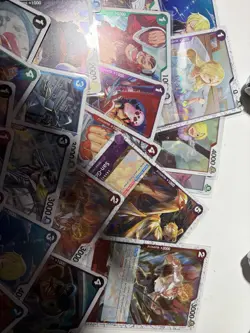 ONE PIECE LOT OVER 50 Rare Sleeved Cards TCG CCG all foil and sparkle - Image 5