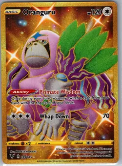 Oranguru (Secret) 199/185 SWSH04: Vivid Voltage - Pokemon Card - NM - Image 1