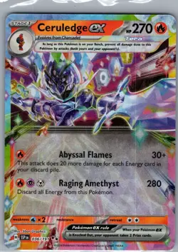 Ceruledge ex 036/191 SV08: Surging Sparks - Pokemon Card - NM - Image 1