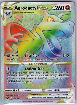 Aerodactyl VSTAR (Secret) 199/196 SWSH11: Lost Origin - Pokemon Card - NM - Image 1