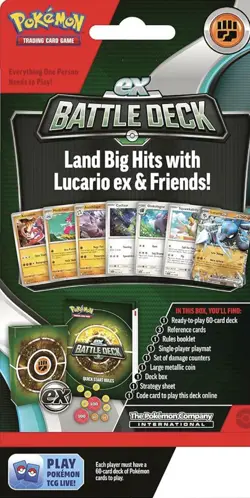 Pokemon TCG Lucario EX Battle Deck Pokemon Trading Card Game New Sealed - Image 2