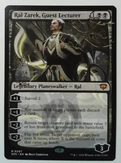 Ral Zarek, Guest Lecturer *Mythic Rare* Magic MtG x1 Secrets of Strixhaven - Image 1