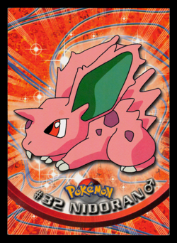 LP - Pokemon Topps Nidoran #32 TV Animation Edition Series 1 (Blue Logo) - Image 1