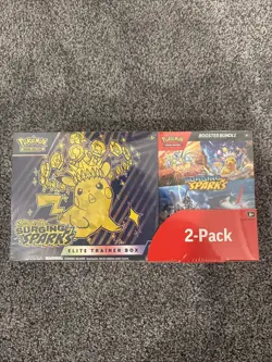 Scarlet & Violet Surging Sparks Pokemon Trading Card Game Elite Trainer Lot Of 2 - Image 1