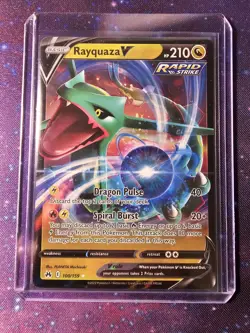1x Nm Pokemon TCG Rayquaza V Evolving Skies 110/203 Holo Ultra Rare - Image 1