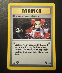 Pokemon TCG Team Rocket's Sneak Attack Holo 1st Edition 16/82 - Image 1