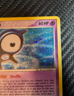 Unown (A) A/28 Unseen Forces Holo Lightly Played Vintage 2005 Pokemon TCG Rare - Image 3