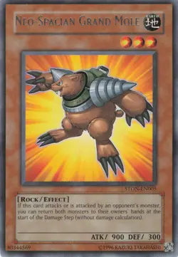 Yugioh Neo-Spacian Grand Mole STON-EN005 Rare NM - Image 1
