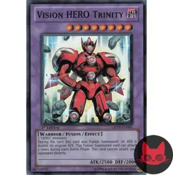 Yugioh Vision HERO Trinity GENF-EN091 Super Rare 1st Edition LP - Image 1