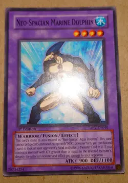 Yugioh Neo-Spacian Marine Dolphin TAEV-EN040 Common 1st Edition - Image 1