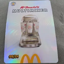 McDonald's 2026 Promo Cards MULTIMIXER 08/24 UNREDEEMED Holo card legendary - Image 1