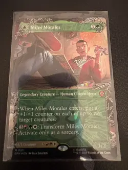 MTG FOIL Miles Morales Ultimate Spider-Man (#211) - Marvel's Spider-Man #211 - Image 1