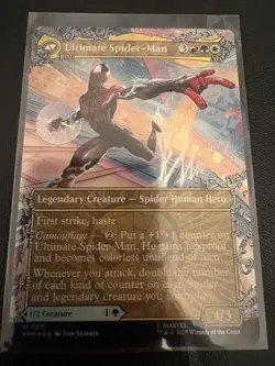 MTG FOIL Miles Morales Ultimate Spider-Man (#211) - Marvel's Spider-Man #211 - Image 2
