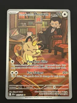 Pokemon Team Rocket's Meowth 203/182 S&V Destined Rivals MINT - Image 1