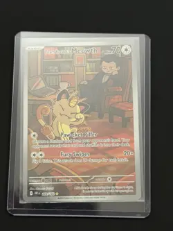 Pokemon Team Rocket's Meowth 203/182 S&V Destined Rivals MINT - Image 3